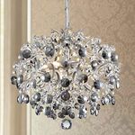 Bestier Modern Pendant Chandelier Crystal Raindrop Lighting Ceiling Light Fixture Lamp for Dining Room Bathroom Bedroom Livingroom 5 G9 Bulbs Required Diameter 40 cm Height 45 cm