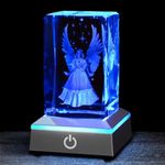 Eicxjui 3D Guardian Angel Crystal N