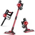 iwoly C150 Cordless Vacuum Cleaner with 18000Pa Powerful Suction, 2200mAh Battery Max 35 Mins Runtime, 3 Speed Modes, HEPA Filter, Lightweight Stick Handheld Vacuum for Home Hard Floor Tile