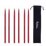 Antner 3 Pairs Drum Sticks 7A for Kids and Beginners Classic Maple Wood Drumsticks, Red