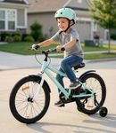 R for Rabbit Vroom Bicycle for Kids Cycle 20T Inches for 7 to 10 Years Boys & Girls with Training Wheels | 90% Installed | Upto 50 Kgs Weight Capacity (Sea Green)