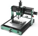 AnoleX CNC Router Machine 3030-Evo Max, All-Metal XYZ Axis Dual Steel Linear Guides with 800W Trimmer Router, ideal for Cutting Aluminum, Brass, Stainless steel, Wood, Acrylic, MDF, Plastics