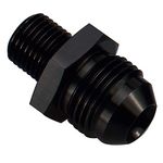 AC PERFORMANCE Male M16 x 1.5 Metric Thread to -6AN Flare Adapter Aluminum Black