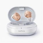 Leo Tune Rechargeable Hearing Aid for Old Age | Invisible Mini In-Ear ITC Design | Clear Speech for Daily Conversation | 30H Battery | Digital Hearing Machine with Charging Case | Warranty Included