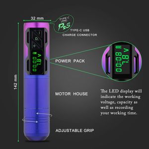 EZ Tattoo Wireless Tattoo Kit – Purple
