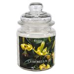 Eternia® Citronella Scented Mosquito Repellent Candle – Glass Jar with Lid, 12-Hour Burn Time