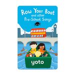 Yoto Row Your Boat & Other Pre-School Songs – Kids Musical Card for Use with Yoto Player & Mini All-in-1 Audio Player, Screen-Free Listening with Fun Singalong Music for Playtime Parties & Travel