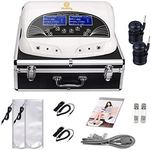 Healctiy Dual User Ionic Detox Foot Bath Spa Machine Cell Cleanse System with Far Belts & Colored LCD