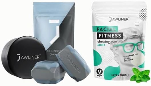 Jawliner 3.0 (Original) Jawline Exerciser - Jaw Exerciser to Define Your Jaw - Jaw Trainer - Double Chin Exerciser to Reduce Double Chin (Beginner + Fitness Mint)