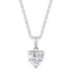 GIVA 925 Anushka Sharma Silver Solitaire Heart Pendant With Link Chain|Rakhi Rakshabandhan Gift For Sister Bhabhi, Women&Girls|With Certificate Of Authenticity And 925 Stamp|6 Month Warranty*