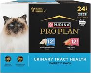 Purina Pro Plan Urinary Tract Cat Food, Wet Cat Food Variety Pack, Ocean Whitefish and Salmon Entrees - (Pack of 24) 3 oz. Cans