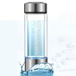 MOVKZACV Hydrogen Water Bottle, Portable Hydrogen-Rich Water Glass Rechargeable ion Water Generator Hydrogen-Rich Water Cup Generator for Home Travel (800-1300PPB)