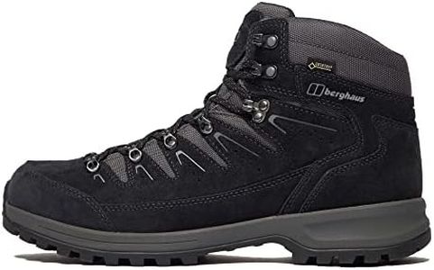 Berghaus Men's Explorer Trek Gore-Tex Waterproof Walking Boots Highly Breathable Extra Cushion, Navy/Grey, 10 UK
