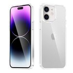 LRK Crystal Clear case for iPhone 11, [Non-Yellowing] [10FT Military Grade Protection] Anti-Scratch Shockproof Protective Transparent Cover with Acrylic Hard (Back) + Soft TPU Bumper (Sides) - Clear