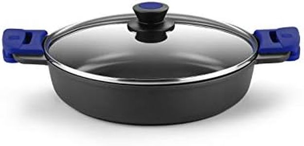 BRA Advanced | Cacerola Baja 28 cm, Aluminio Fundido con Antiadherente, sin PFOA Reforzado de Rendimiento Superior y Resistencia a los arañazos y a la abrasión, Inducción