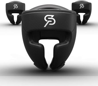 SAEEPABUL Boxing Headgear, Head Guard for Kids Adult Men, One Fits All Ages MMA Training and Kickboxing, Karate Taekwondo Muay Thai Headgear Martial Arts Helmet, Maya Black