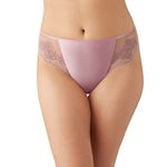 Wacoal Women's Side Note Hi Cut Brief Panty, Zephyr Pink, Medium