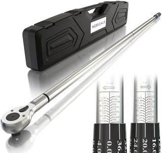 NEBICALS 1 Inch Drive Torque Wrench with 200-1200 ft lb / 271-1627 Nm/High hardness & strength/Long lifetime/Less effort for Off-road equipment/Truck/Motor homes/Drilling platform/Excavator