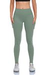 Urbane Soul Women High Waisted Running Gym Workout Yoga Body Shaping Compression Tights Leggings (Pistachio Green, X-Large)