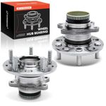 A-Premium 2 x Rear Wheel Bearing and Hub Assembly with ABS Ring & 5-Lug Compatible with Hyundai & Kia - 2008-2017 - Sonata, Tucson, Azera, Optima, Sportage, Cadenza, Rondo, Replace # 512437