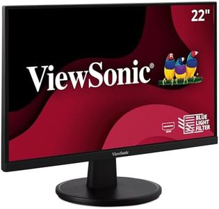 ViewSonic VS2247-MH 22 Inch 1080p Monitor with 75 Hz, Adaptive Sync, Thin Bezels, Eye Care, HDMI, VGA Inputs for Home and Office, Black
