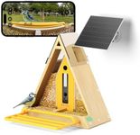 RELI Birddy® Original Smart Bird Feeder with Camera Solar Powered, Durable Material GreenTough Feeder with Birds Watching Camera, AI Identify, Live View, Instant Notify