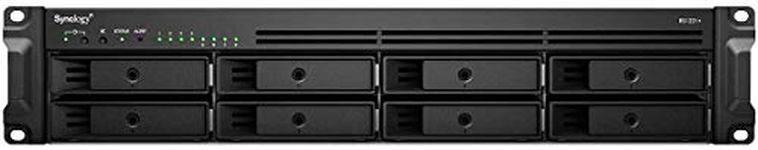 Synology RackStation RS1221+ - NAS server - 8 bays - rack-mountable - SATA 6Gb/s - RAID 0, 1, 5, 6, 10, JBOD - RAM 4 GB - Gigabit Ethernet - iSCSI - 2U