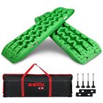 X-BULL New Recovery Traction Tracks Sand Mud Snow Track Tire Ladder 4WD (3Gen,Green)