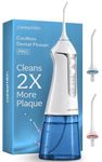 Caresmith Professional Cordless Dental Flosser | 300 ml Large Detachable Water Tank | 3 Modes | IPX7 Waterproof | Oral Flosser
