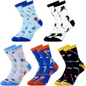 Belloxis Hockey Gifts for Boys 8-12 Hockey Socks Boys Hockey Gifts Hockey Gifts for Men Sports Gifts for Boys 8-12 Gifts for Teenage Boys Socks Cozy Cotton Comfy Socks Brother Friend Gifts