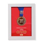 Oye Happy - Medal Frame for Best Teacher - Teacher's Day Gift, Teacher's Day Gift for Sir/Madam