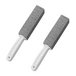 Pumice Cleaning Stone 2 Pieces Toilet Bowl Pumice Cleaning Stone with Handle Stains