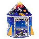 Nicecastle Play Tent for Kids Boys Girls,Rocket Ship Astronaut Spaceship Space Playhouse Indoor Outdoor kids Tent Pop Up Foldable Tents Game Party Birthday Toy for Children Toddler Baby Gift