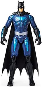 Batman DC Comics 12-inch Bat-Tech Action Figure (Black/Blue Suit), Kids Toys for Boys Aged 3 and up