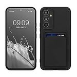 kwmobile Case Compatible with Samsung Galaxy A54 5G Case - TPU Phone Cover with Credit Card Holder - Black