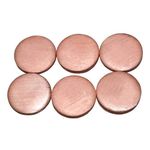 Pmw - Pooja Copper Coins - Pack of 6 - Copper Drinking Water - Vaasthu Coins - Pure Copper Coins 20 mm x 0.2 mm Size