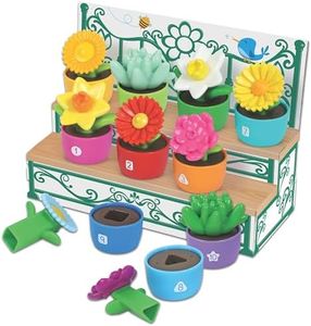 Learning Resources Shape & Color Garden - Toddler Toys, Eco Friendly Products for Kids, Sorting and Stacking Toys for Kids Ages 18+ Months