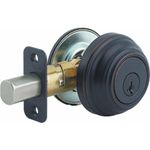 Kwikset 980 Single Cylinder Deadbolt featuring SmartKey in Venetian Bronze