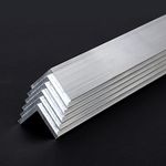 DOUYUDAO 13Inch Aluminum Angle Stock,6 PCS 1"" x 1""x 1/8"" Aluminum Angle 6061, T6511 Mill Stock, 1/8"" Thick