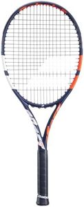 Babolat, Raquette de Tennis Modèle Boost Drive, Grip 2, Bleu Orange Blanc, Cadre léger en Graphite, Grand Tamis, Plan de Cordage 16x19, pour Joueurs Occasionnels souhaitant progresser Facilement