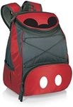 Picnic Time ONIVA - a Brand - Disney Mickey Mouse PTX Backpack Cooler - Soft Cooler Backpack - Insulated Lunch Bag, (Red with Gray Accents) 11 x 7 x 13.5