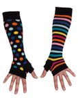 United Oddsocks Ladies Girls Mis Match Armwarmers Black