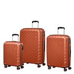 American Tourister Speedstar Spinner 3-Piece Nested Set (CO/M/L) (Color : Copper Orange)