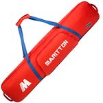 MARITTON Padded Snowboard Bag- Perfect for Air Plane Travel for Snowboard, Goggles, Gloves, Ski Outdoor Camping,Available Length in 155cm 165cm.(165red)