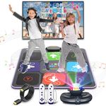 FWFX Kids Dance Mat Toys - Wireless Music Electronic Dance Mats for Kids and Adults - Exercise Dance Pad Game for TV, Birthday Gifts for 4 5 6 7 8 9 10 11 12+ Year Old Boys & Girls