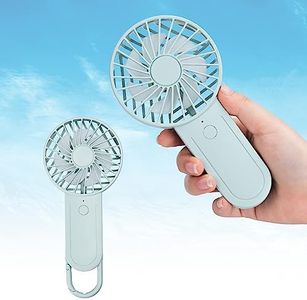 ONATISMAGIN Mini ventilador de mano, Silencioso Portatil USB Ventilador de mano con 3 velocidades, la oficina, la escuela, los viajes, las actividades al aire libre(Verde)