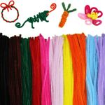 1000Pcs Pipe Cleaners, BetterJonny 10 Assorted Colors Pipe Cleaners for Crafts 12in Long Pipe Cleaners Colored Art and Craft Supplies for DIY Art Creative Crafts Decorations (10 Colors)