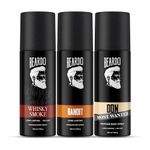 Beardo Perfume Deo Spray - BANDIT, DON MOST WANTED & WHISKY SMOKE Deodorant (120ml x 3) | Woody, Fresh, Citrus Notes Body Spray | Long Lasting Deo for Men | Gift For Brother | Gift For Friends