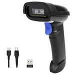 NETUM NT-1228BC Bluetooth CCD Barcode Scanner Handheld USB Wireless Bluetooth Wired 1D Barcodes Imager for Mobile Payment Computer Screen Scan Support IOS & Android