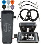 Dunlop DB01B Dime Cry Baby From Hell Wah Effects Pedal Tonebird Cable, MXR Patch, Dunlop Picks Bundle